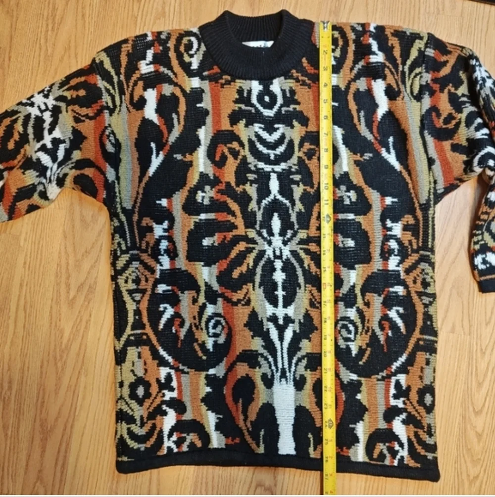 Vintage 90s Premiere Designer Collection Abstract Sweater Men's Medium Coogi Sty